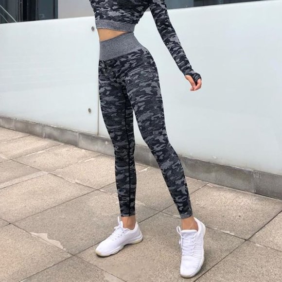 Seamless Camo Leggings Yoga Pants for Women - Picture 4 of 5